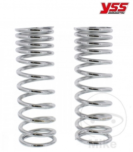 Arc telescopic chrome set YSS - spring resistance 1: 13 N/m / spring resistance 2: 18 N/m / length: 180 mm - JM