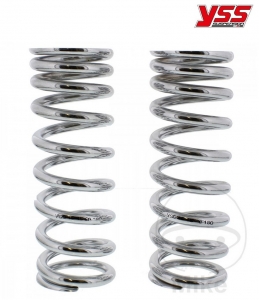 Arc telescopic chrome set YSS - spring resistance 1: 45 N/m / spring resistance 2: 60 N/m / length: 180 mm - JM