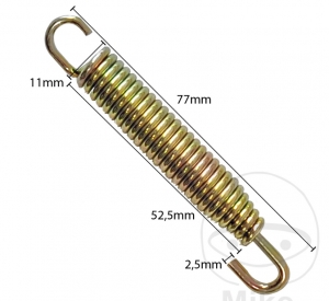 Arco de fixação de escape JMT 75 mm, contém 4 peças - JM