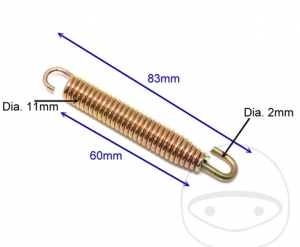 Arco de fixação de escape JMT 83mm, contém 4 peças - JM