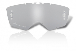 ARIETE - Motorradbrillenlinsen SILBER SPIEGEL + CLIP
