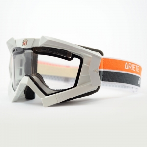 ARIETE - Ochelari RC FLOW WHITE, CLEAR DOUBLE VENTILATED LENS