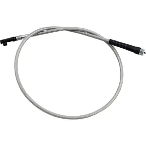 Armor Coat Braided Stainless Steel Speedometer Cable for Cruisers - Chrome - MP620363