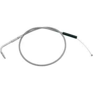 Armor Coat Stainless Steel Throttle/Idle Cable - Chrome - Standard - 06500567