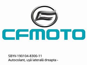Aufkleber, rechte Seitentür - 5BYV-190104-8300-11 - CFMOTO