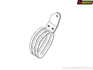 Auspuffrohrschelle - Typ: MCTR32 - Material: Kohlefaser - Akrapovič