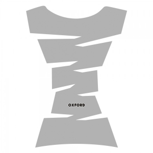 Autocolant rezervor moto Jagged (Silver) - Oxford