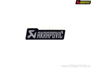 Autocollant de remplacement - couleur de base: noir / gris - dimensions: 150 x 44 mm - Akrapovič