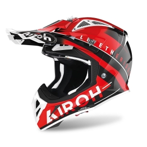 AVIATOR ACE AMAZE RED GLOSS HELMET: Size - XL