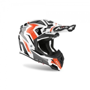 AVIATOR ACE SWOOP ORANGE GLOSS HELMET: Size - L