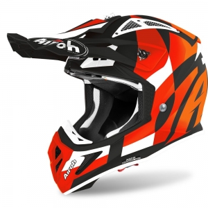 Aviator Ace Trick Helmet Glossy Orange: Size - L