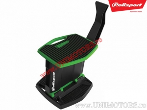 Béquille centrale pliable verte enduro/cross - Polisport