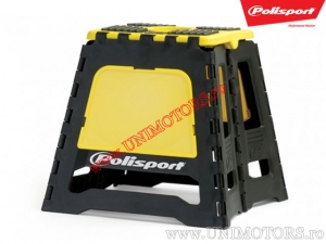 Béquille pliante pour moto Enduro/Cross - Centrale Jaune - Polisport