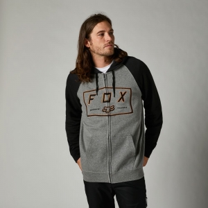 BADGER ZIP FLEECE [HTR GRAPH]: Size - M