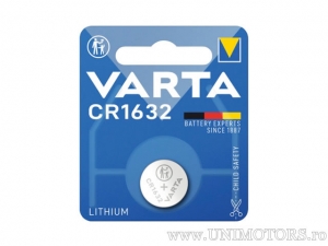 Batería CR1632 de litio 3V 140mAh blister - Varta