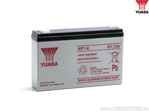 Batería sin mantenimiento 6V 7Ah - Yuasa