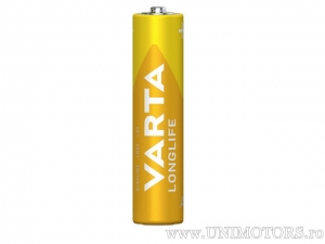 Bateria AAA Alcalina Longlife 1.5V em blister, conjunto de 4 unidades - Varta