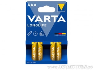 Baterie AAA Alkaline Longlife 1.5V blister set 4buc - Varta