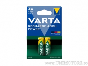 Batteria AA ricaricabile ACCU Power 1,2V 2100mAh Set blister 2 pezzi - Varta