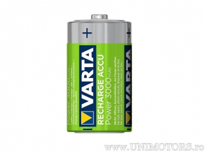 Batterie D Rechargeable ACCU Power 1.2V 3000mAh ensemble blister 2 pièces - Varta