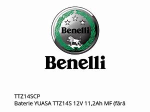 Batterie YUASA TTZ14S 12V 11,2Ah MF (wartungsfrei, mit Säure) - TTZ14SCP - Benelli