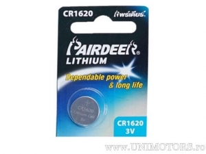 Battery CR1620 Lithium 3V 70mAh blister - Pairdeer