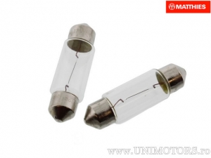 Bec C5W SV8.5-8 JMP Naos 12V 5W L: 41mm buborékcsomagolás 2db - JM
