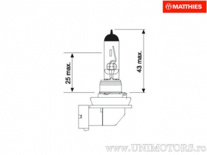 Bec H11 PGJ19-2 12V 55W - JM
