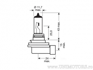 Bec H11 PGJ19-2 12V 55W - Osram