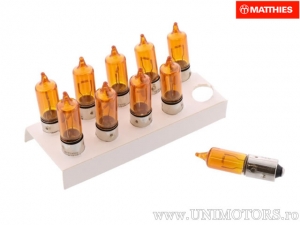BEC H21W BAY9S Giallo 12V 21W Set di 10 pezzi - JM