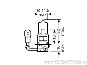 Bec H3 PK22s 24V 70W - Osram