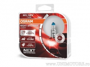 Bec H7 PX26d Night Breaker Laser 12V 55W set 2buc - Osram