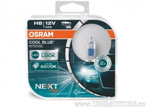 Bec H8 Cool Blue Intense 12V 35W blister (set van 2 stuks) - Osram