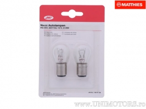 Bec P21/5W BAY15D JMP Naos 12V 21/5W blister set 2buc - JM