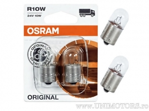 Bec R10W BA15S 12V 10W blister (set 2 bucati) - Osram