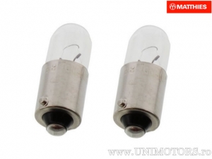 Bec T4W BA9S JMP Naos 12V 4W blister (ensemble de 2 pièces)