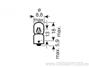 Becco T2W BA9S 24V 2W - Osram
