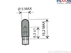 Beco 12V 2W T5 - (RMS)