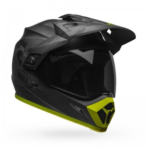 BELL - MX-9 ADVENTURE MIPS Helmet Stealth, Matte Black/Camo/Yellow [S]