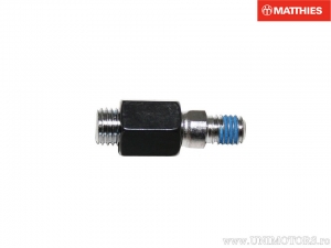 Black mirror adaptor from internal thread to M8x1.25mm arm to external thread M10x1.25mm - JM