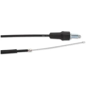 Black Vinyl Throttle Cable - Black, Flat - 06501192