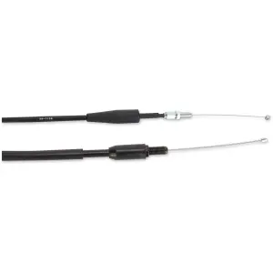 Black Vinyl Throttle Cable - Black, Flat - 06501231