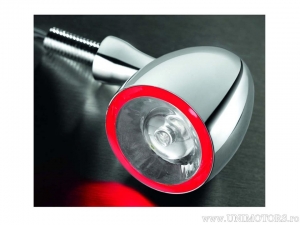 Blinker + Bremse + Position LED Bullet 1000 DF CHROM mit weißem Glas - Kellermann