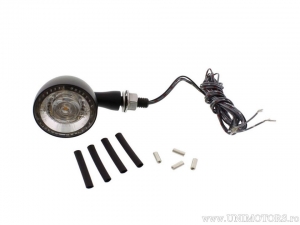 Blinker + Bremse + Positions-LED Bullet 1000 DF BLACK mit weißem Glas - Kellermann