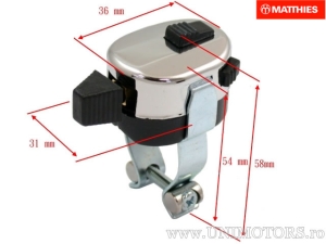 Bloc lumini + claxon + kill switch universal (3 pozitii + 2 butoane) - JM