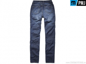 Blugi femei moto / casual PMJ Jeans RIDD15 Rider Denim (albastru) - PM Jeans