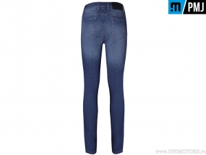 Blugi femei moto / casual PMJ Jeans SKI18 Skinny Denim (albastru) - PM Jeans