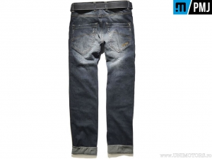 Blugi moto / casual PMJ Jeans Leg14 Legend Caferacer Denim (albastru inchis) - PM Jeans