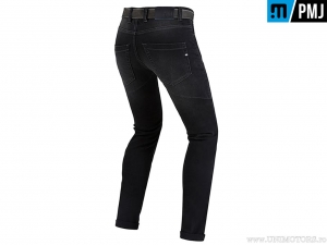 Blugi moto / casual PMJ Jeans Legn20 Legend Caferacer Black (negru) - PM Jeans