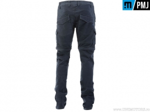 Blugi moto / casual PMJ Jeans SANZ17 Santiago Zip (albastru inchis) - PM Jeans
